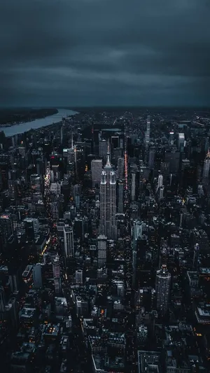 A Stunning Aerial View Of The New York City Skyline Captured On An Iphone X Wallpaper