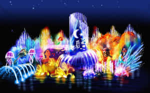 A Stunning Aesthetic Disney Laptop Featuring True-to-life Colors And A Smooth Texture. Wallpaper