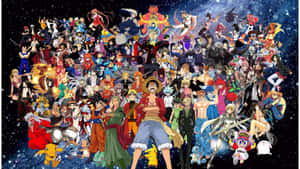A Stunning Anime Collage With Various Anime Characters Wallpaper