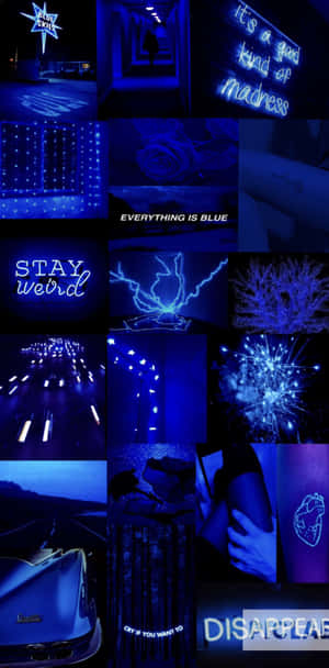 A Stunning Blue Collage To Light Up Any Room! Wallpaper
