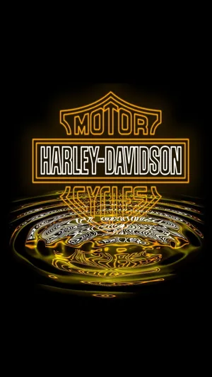 A Stunning Reflection Of Harley Davidson Motorcycle Wallpaper
