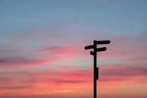 A Sun-kissed Sky At Sunset Wallpaper