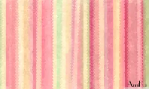 A Suspended Rainy Day In A Pastel Striped World Wallpaper