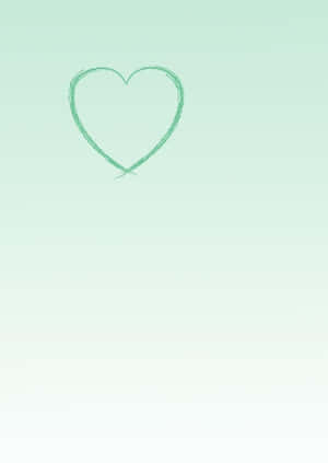 A Swirl Of Mint Green Hearts Wallpaper