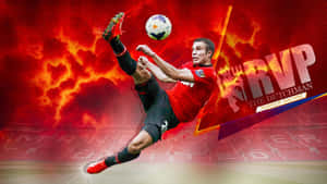 A Team United: Two Football Players Together Wallpaper