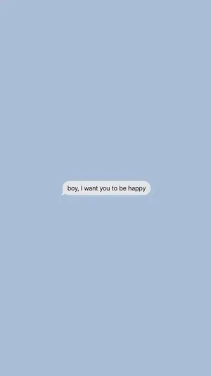 A Text Message With The Text, Do You Want To Be Happy?'' Wallpaper