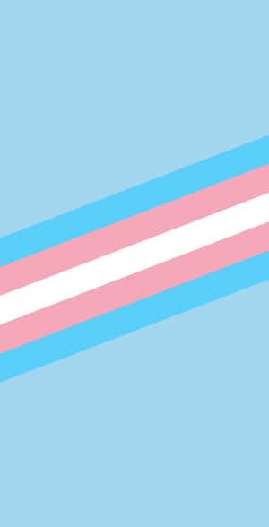 A Transgender Flag On A Blue Background Wallpaper