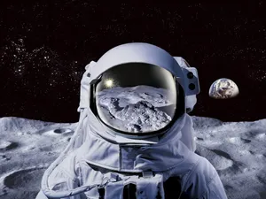 A Trippy Astronaut Exploring The Unknown Wallpaper
