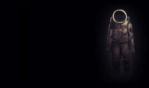 A Unidentified Astronaut Adrift In Space Wallpaper