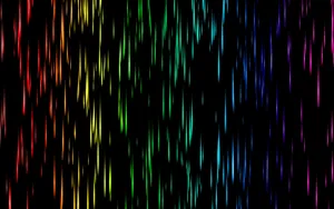 A Vibrant, Bold Black Rainbow Wallpaper