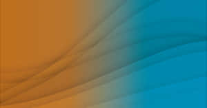 A Vibrant Color Combination Of Orange & Blue Wallpaper