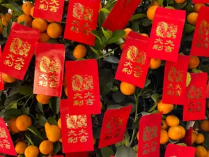 A Vibrant Depiction Of Chinese New Year Festivities Wallpaper
