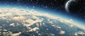 A View Of The Earth From Space Wallpaper