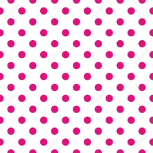 A Vivid And Cheerful Pattern Of Pink And White Polka Dots Wallpaper