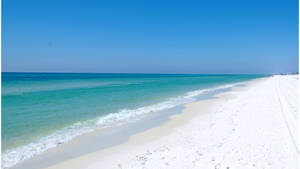 A White Sandy Beach Wallpaper