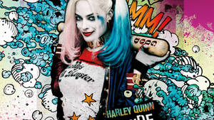 A Wild Harley Quinn Ready For Action! Wallpaper