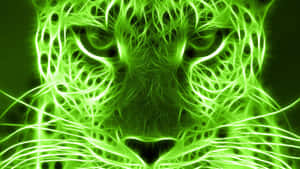 A Wildly Vibrant Neon Jungle Wallpaper
