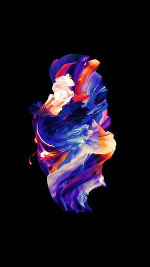 A Work Of Art With Vibrant Colors Radiating On An Amoled Screen Wallpaper