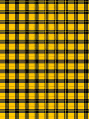 A Yellow And Black Plaid Pattern Wallpaper