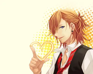 A Young Blonde Boy Enjoying Life In An Animated World Wallpaper