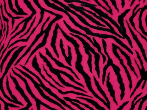 A Zebra Print Fabric In Pink And Black Wallpaper