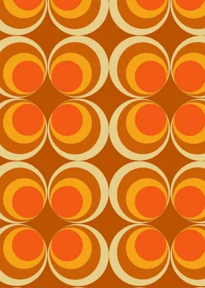 A1960's Groovy Retro Artist's Studio Wallpaper