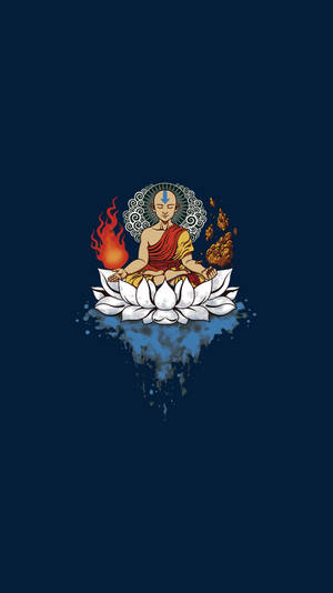 Aang Meditating On Life As Avatar The Last Airbender Wallpaper