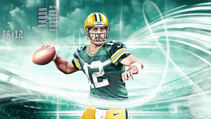 Aaron Rodgers 12 Packers Art Wallpaper