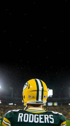 Aaron Rodgers Nfl Game Night Wallpaper