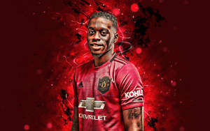 Aaron Wan-bissaka Red Aura Wallpaper