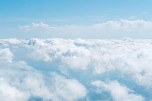 Above Beautiful Blue Cloudy Sky Wallpaper