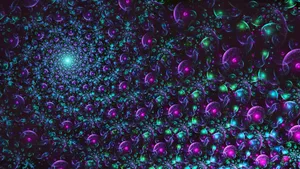 Abrupt Shift In Transition From Purples And Blues Of An Ombre Effect Wallpaper