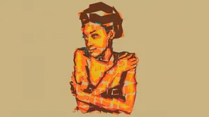 Abstract African Girl Art Wallpaper