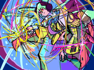 Abstract Anime Explosion Art Wallpaper