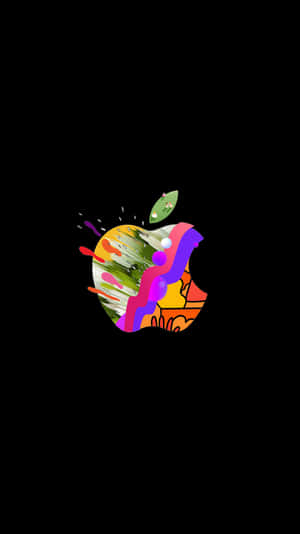 Abstract Apple Logo Iphone Xs Wallpaper