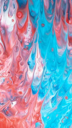 Abstract Art Created Using Paint Drips Wallpaper