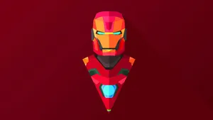 Abstract Art Iron Man Superhero Wallpaper