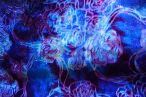 Abstract Artwork -- Blue Tie Dye Wallpaper