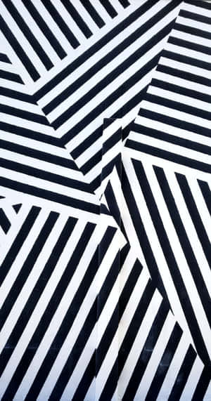 Abstract Black And White Stripes Wallpaper