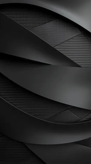 Abstract Black Ribbon Design Wallpaper