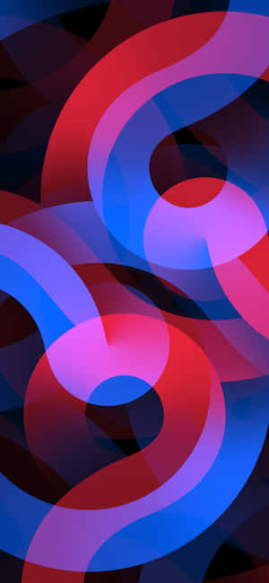 Abstract Blue Red Swirls Mobile Wallpaper Wallpaper