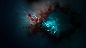 Abstract Blurry Hexagons Wallpaper