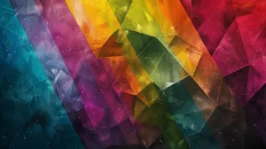 Abstract Colorful Geometric Rainbow Background Wallpaper