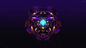 Abstract Diamond Kaleidoscope Art Wallpaper