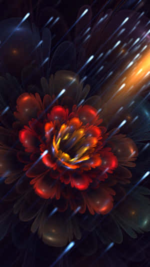 Abstract Floral Lights Wallpaper Wallpaper