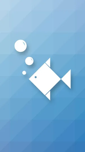 Abstract Geometric Fish Design On Samsung Galaxy S4 Wallpaper