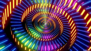 Abstract Glowing Spiral Art Wallpaper