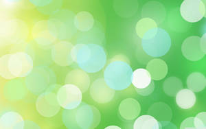 Abstract Green Circles Background Wallpaper