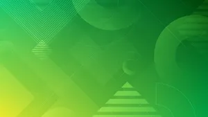 Abstract Green Shapes Wallpaper