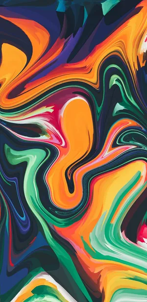 Abstract Iphone Color Paint Wallpaper